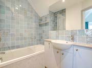 Bathroom at Eider Self-catering Cottage in Warren Mill, Northumberland, UK