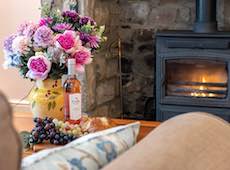 Lounge at Eider Self-catering Cottage in Warren Mill, Northumberland, UK