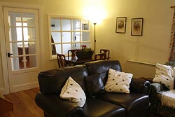 Lounge at Eider Self-catering Cottage in Warren Mill, Northumberland, UK